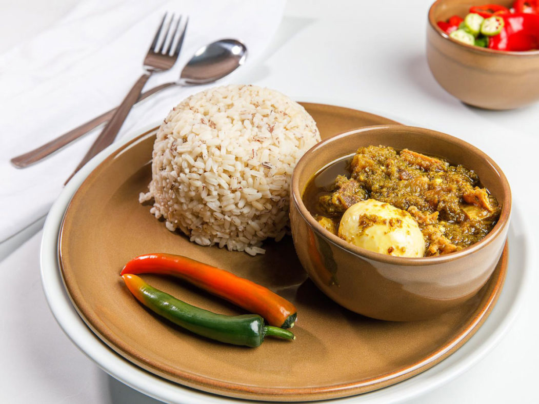 Ofada Rice Ayamase Stew